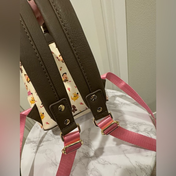 Pre Owned- Loungefly Disney Parks Backpack - Cream and Pink - Picture 4 of 9